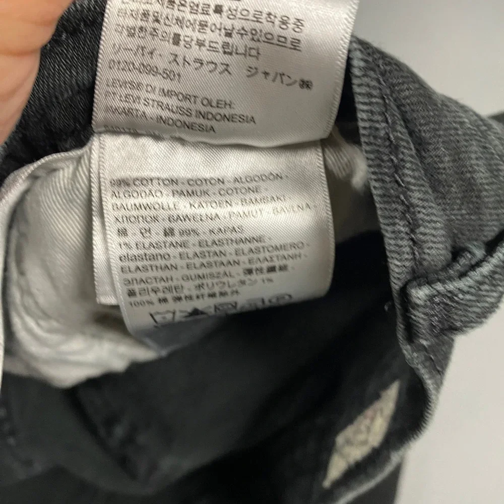 Levi's 511 Slim Fit Jeans Mens 36x32 (Measures 32x31) Black Premium Denim Pants